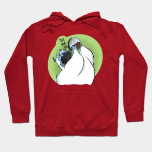 Coffee Yeti takes a sip. Hoodie